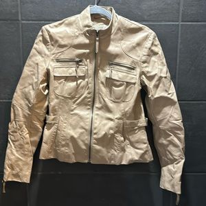 New York & Company fax leather jacket